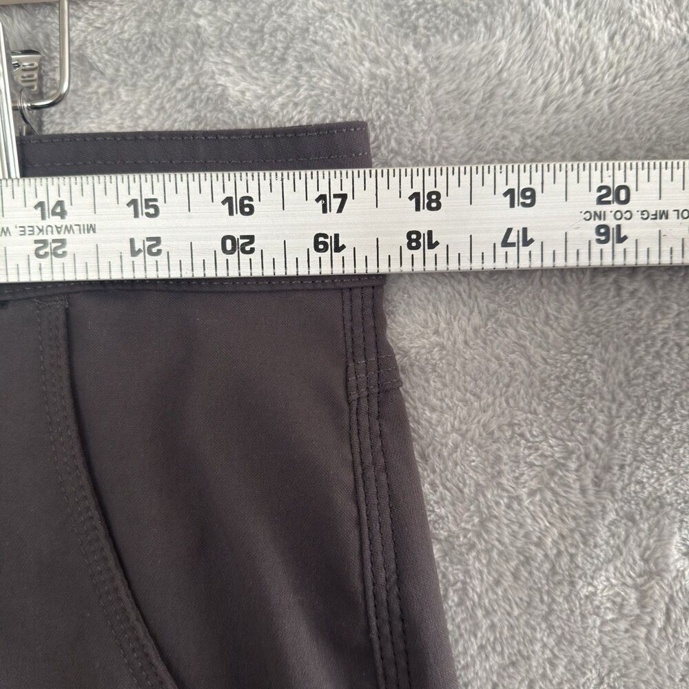 prAna Stretch Zion Pants Mens 34x26 Gray Belted Hiking Lightweight - Picture 3 of 8